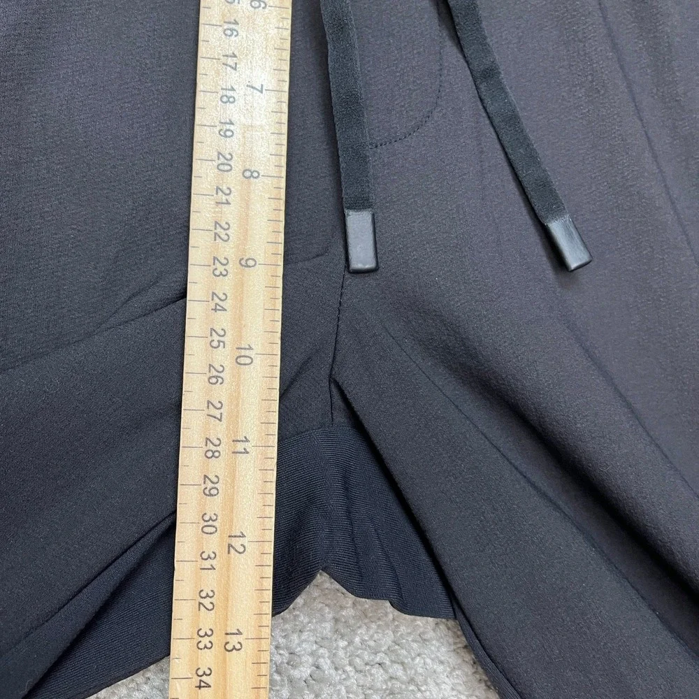 Athleta‎ Jogger Pants Women 8 31x31 Black Zipper Pocket Drawstring Tapered Leg